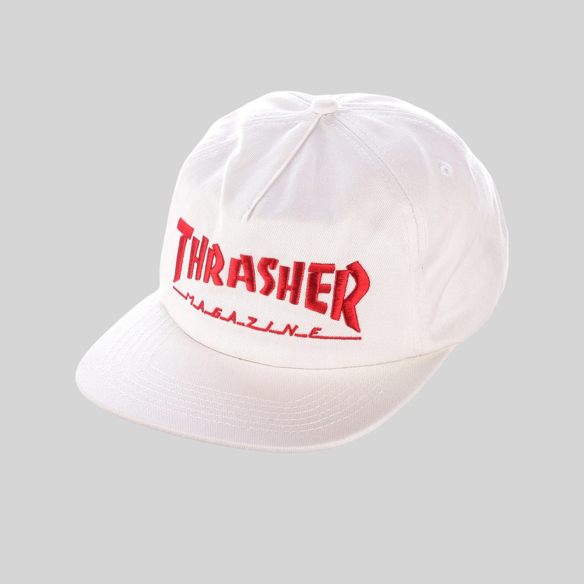 Thrasher Mag Logo Snapback - white