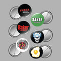 BAKER Any Questions Button 6 Pack