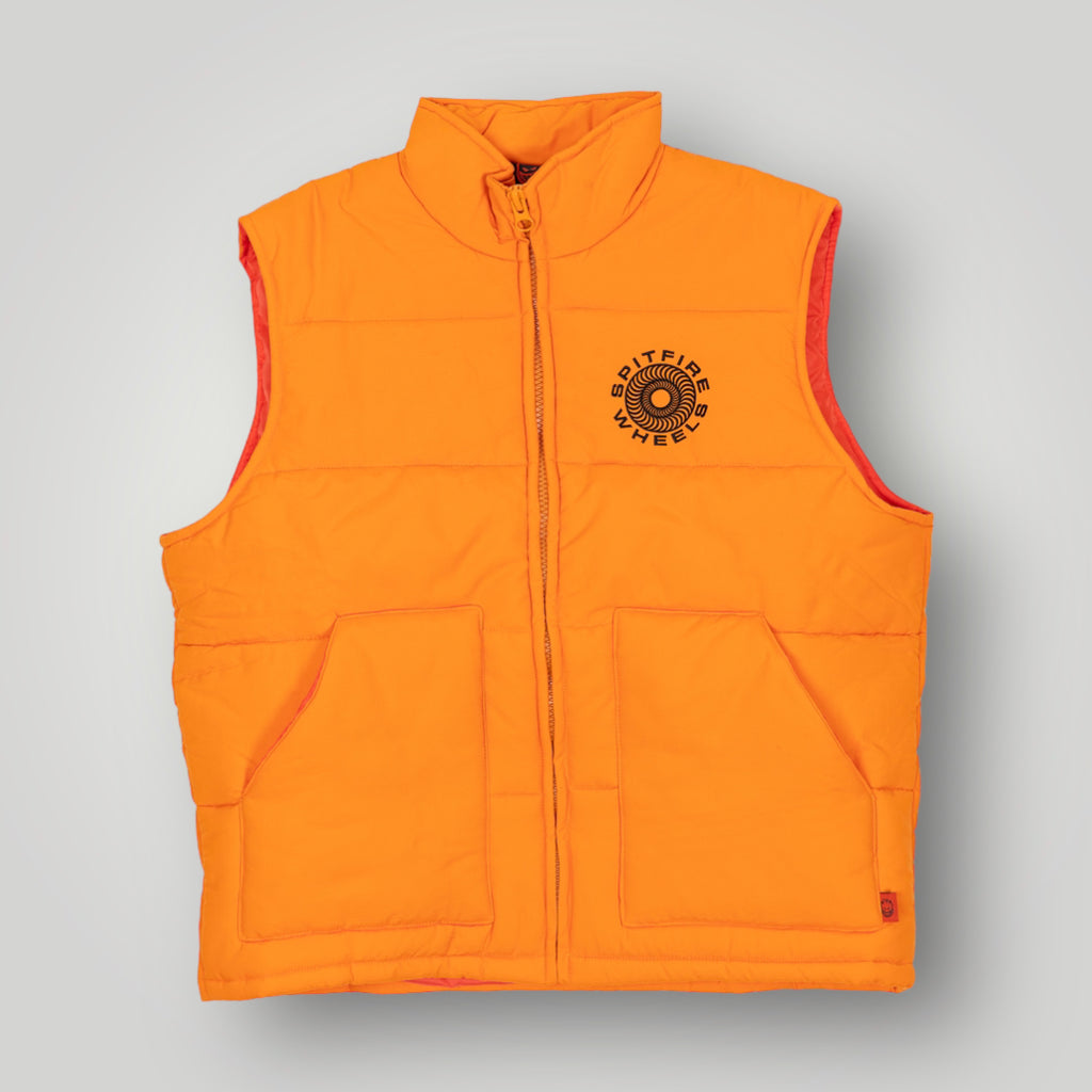 Spitfire Classic 87 Swirl Puff Vest - orange - Skatewerkstatt 