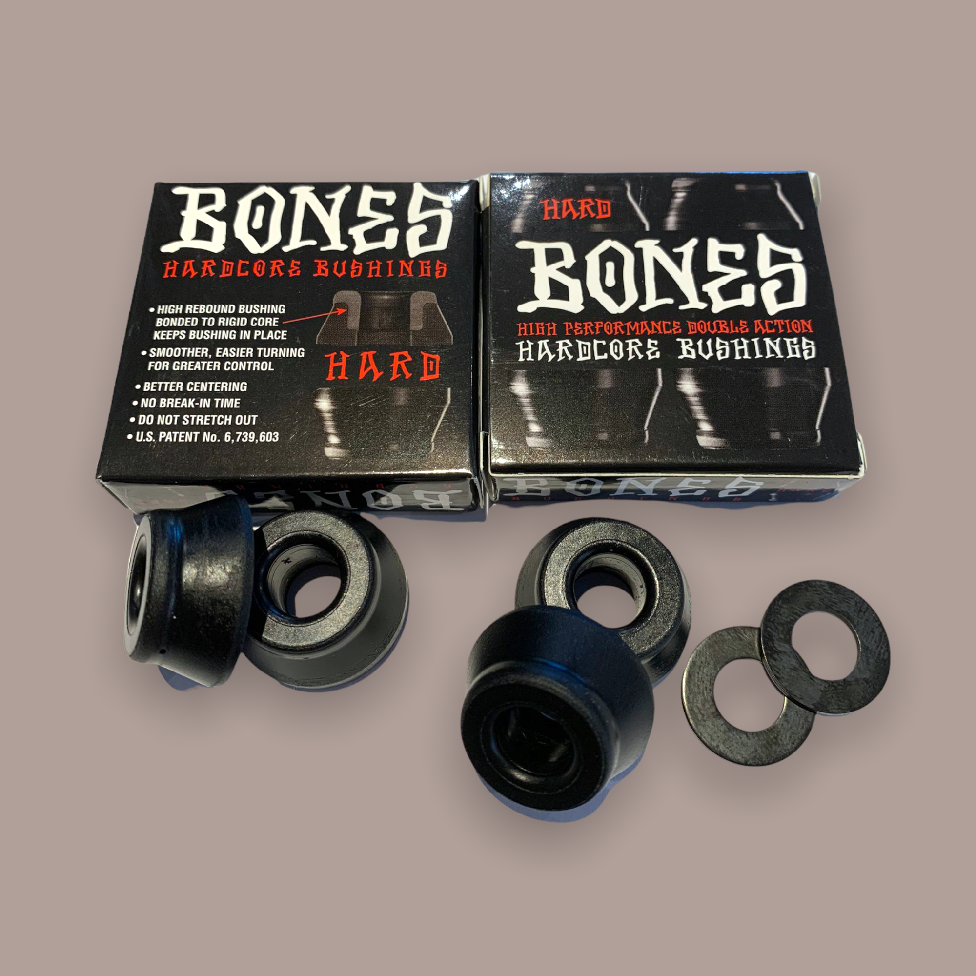 Bones Bushings Hardcore Hard Set 96A - black - Skatewerkstatt 