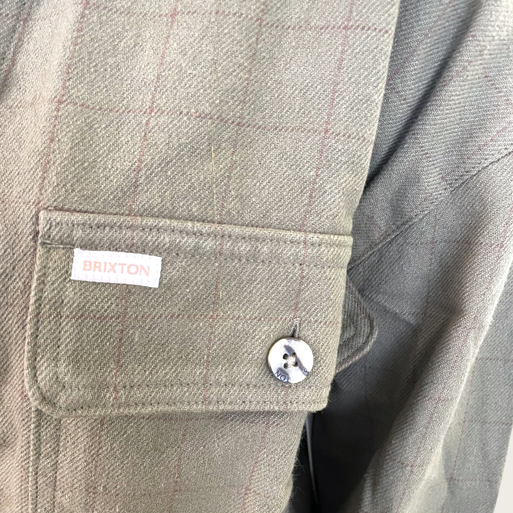Brixton Bowery Flannel Hemd - olive - Skatewerkstatt 