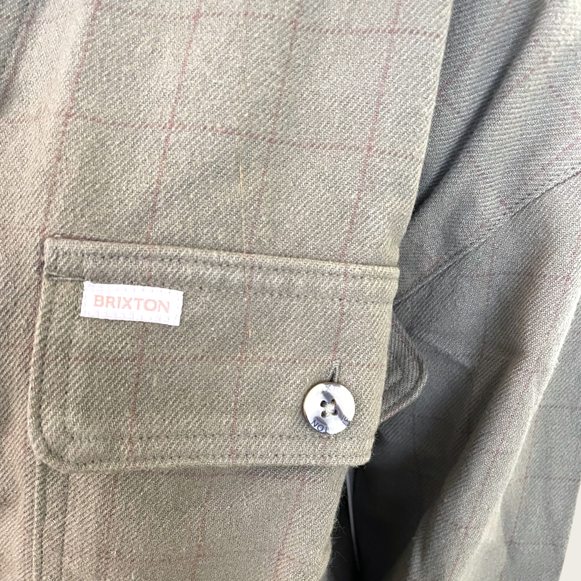 Brixton Bowery Flannel Hemd - olive - Skatewerkstatt 